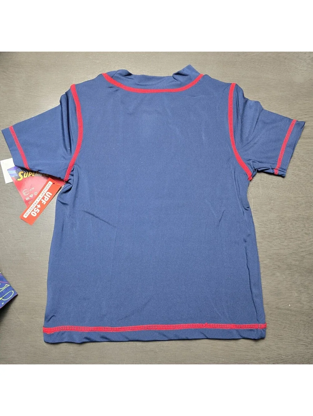 Superman UPF 50+ Rash Guard and Swim Trunks Shorts Swimsuit (Boys), 2pcs Size 3T